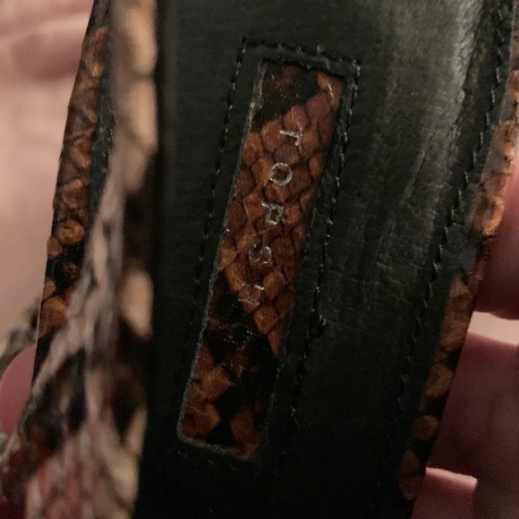 Topshop lizard look slingback leather heels. Never worn. Just tried on.Retail 68 - Picture 5 of 7